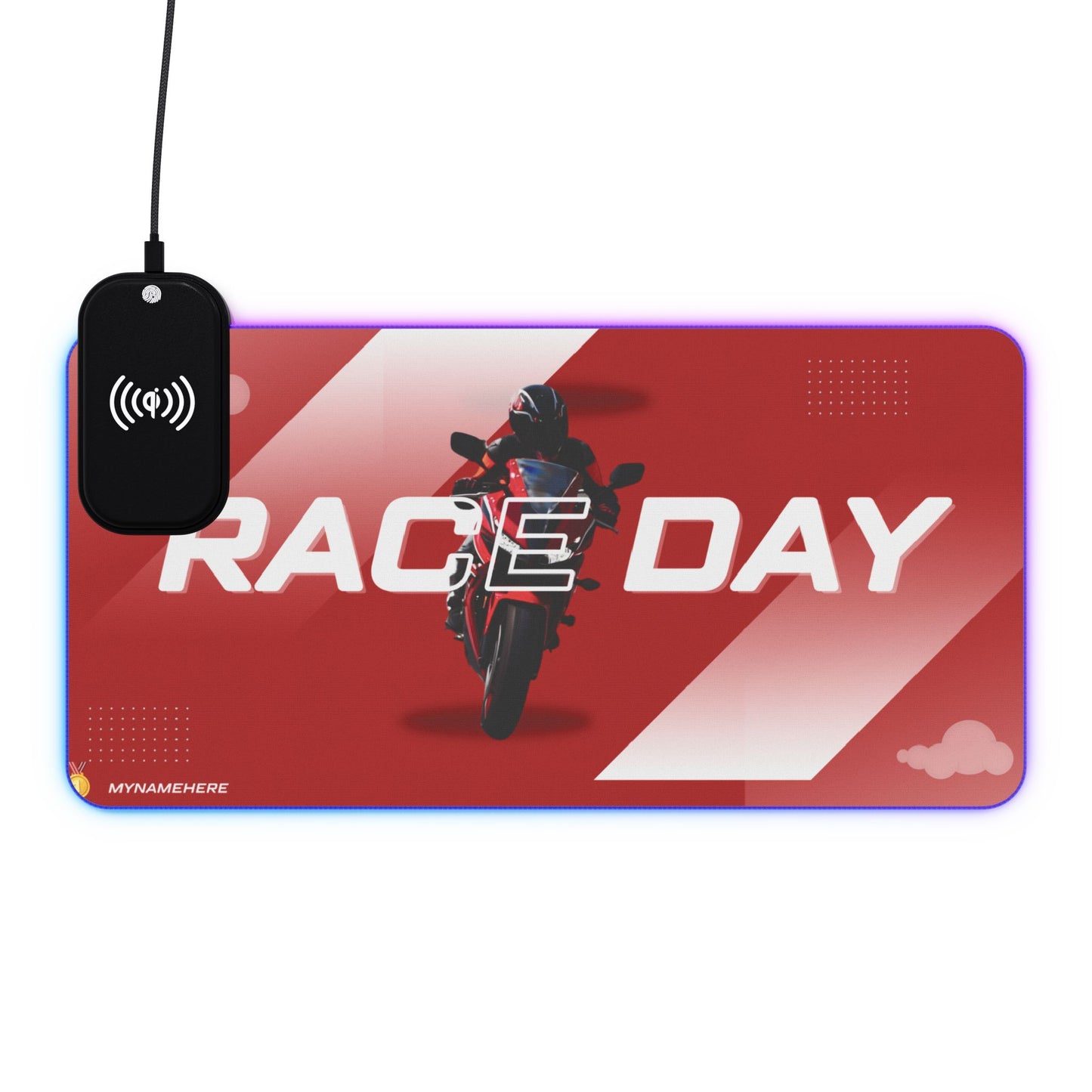 Tapis de Souris Personnalisé RGB recharge induction