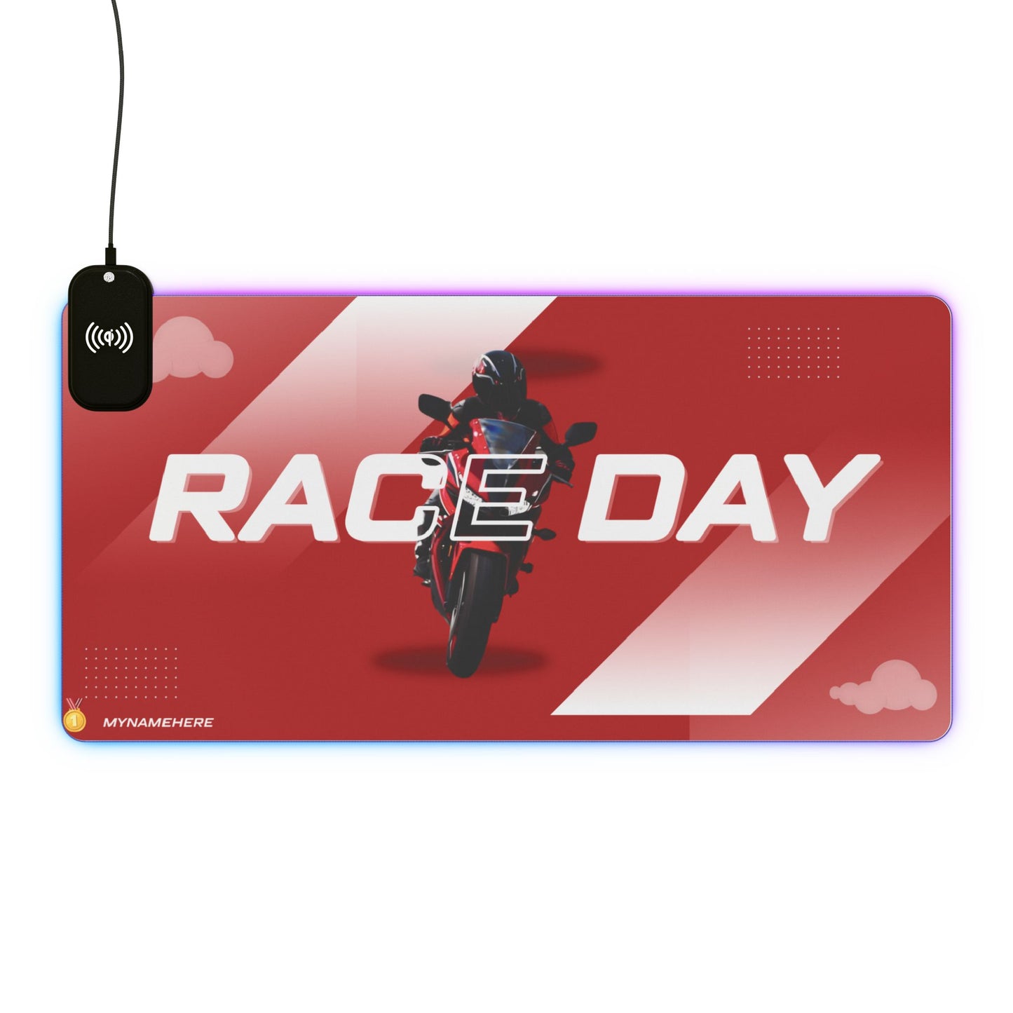 Tapis de Souris Personnalisé RGB sans fil