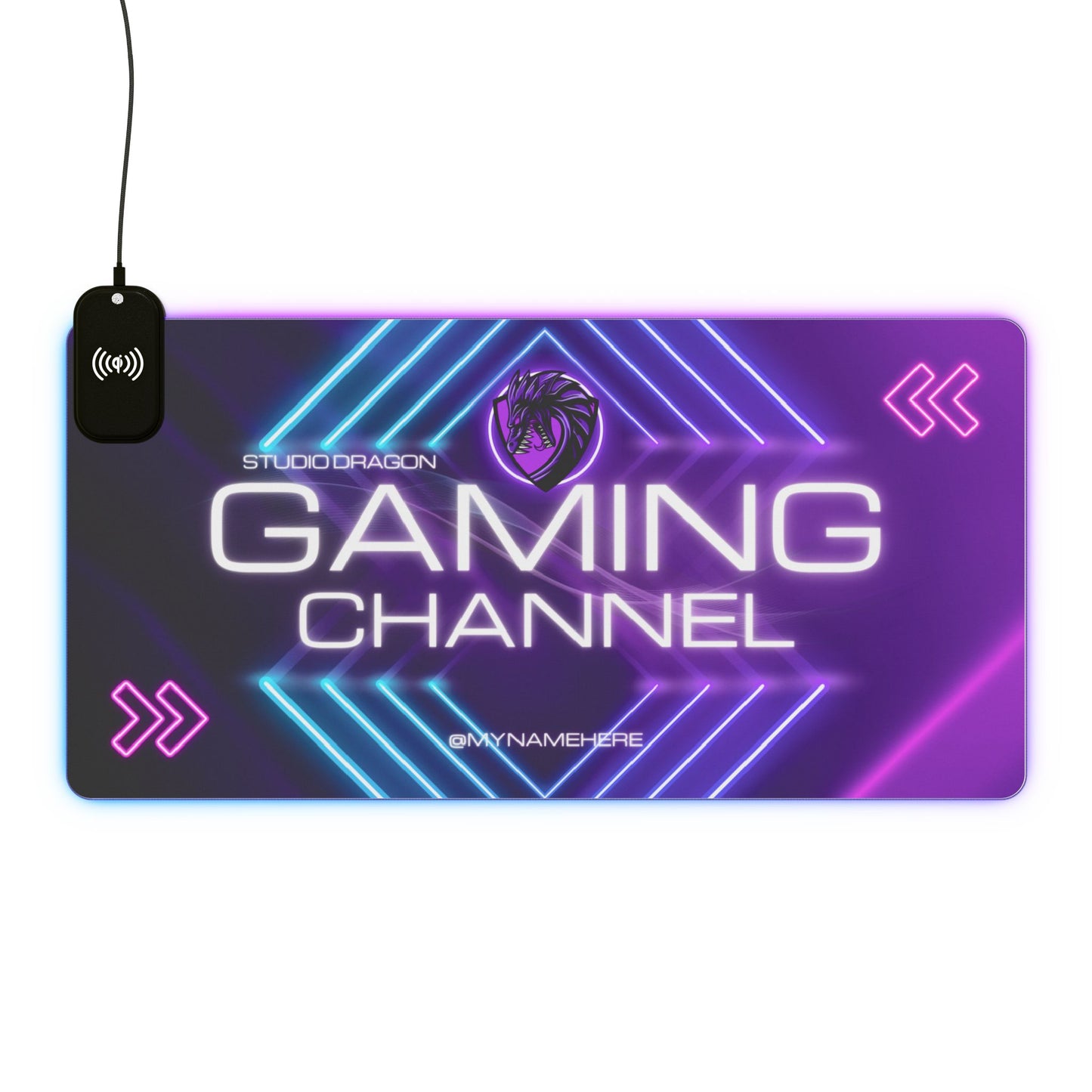 Tapis de Souris Personnalisé RGB recharge induction