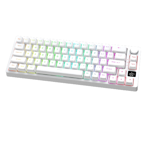 Mechanical Keyboard 68 RGB Bluetooth RF 2.4G Wheel