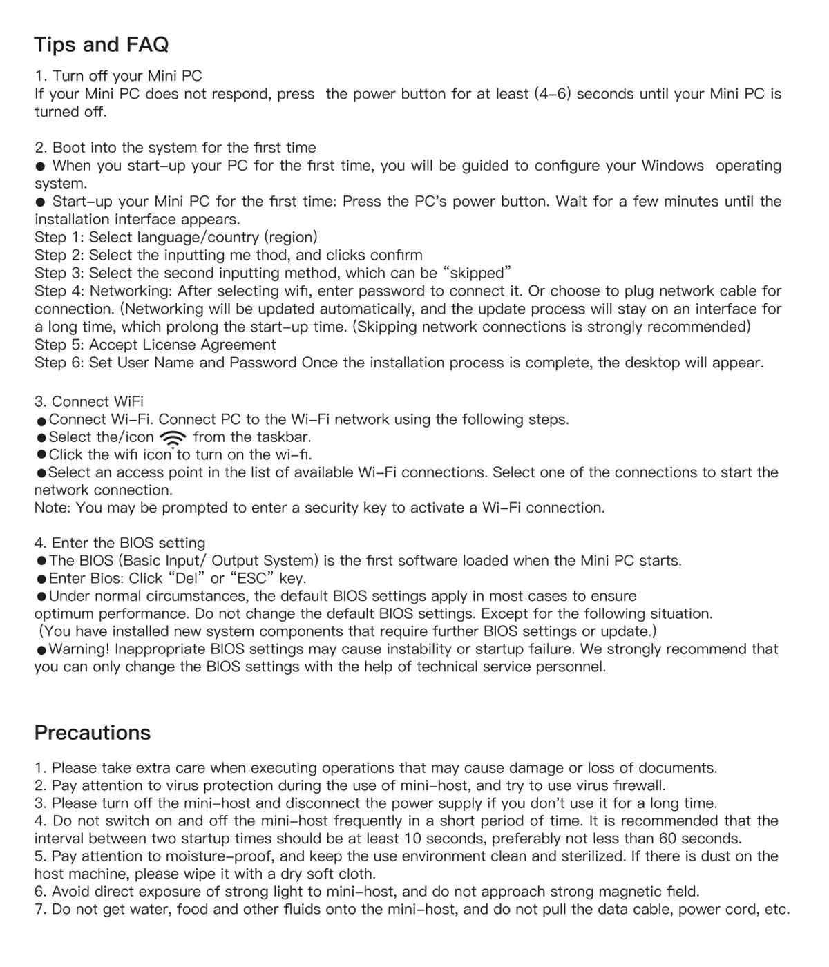 Mini PC Intel Celeron T8 Pro Plus - Video HD 4K