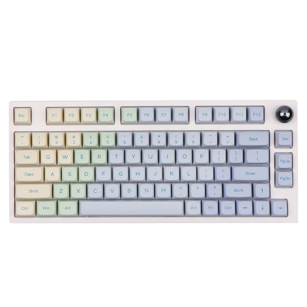 clavier mecanique bleu pastel