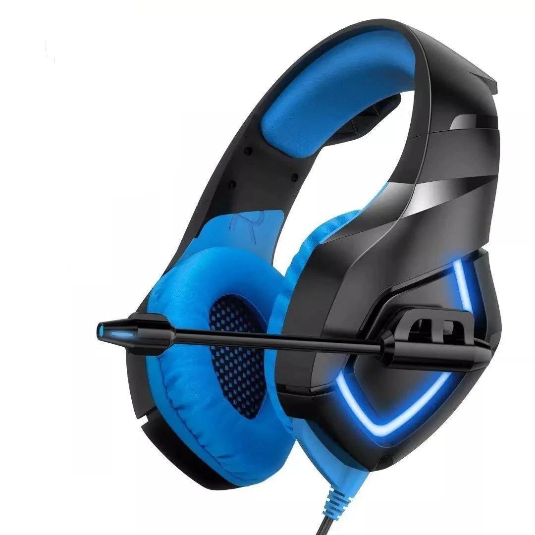 casque gaming rgb bleu