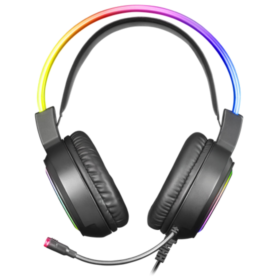 casque rgb gaming noir