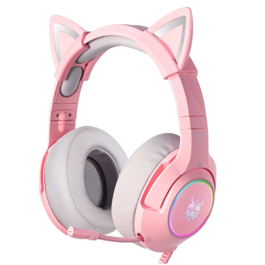 casque-oreille-chat-rose