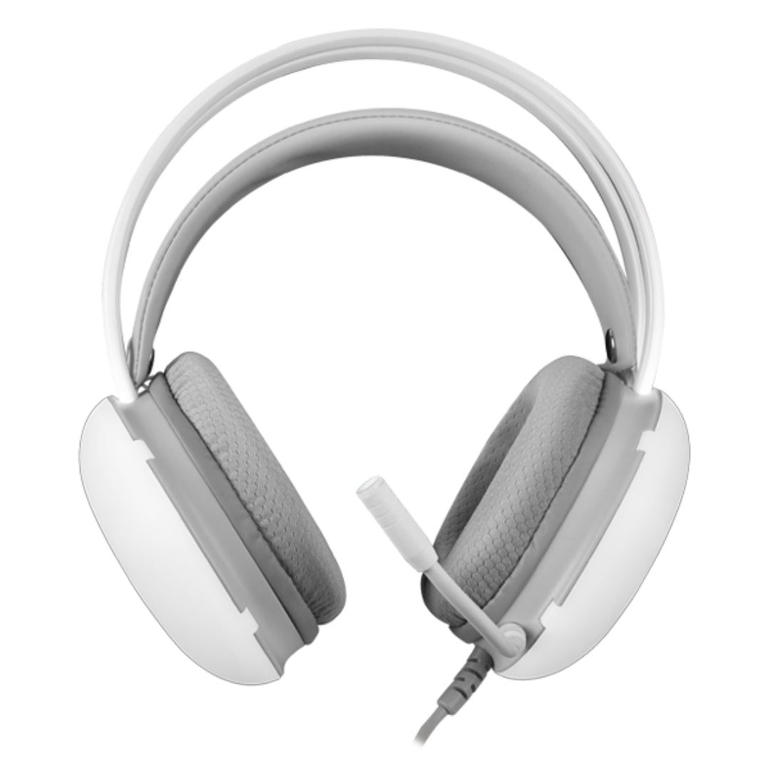 casque led gaming blanc