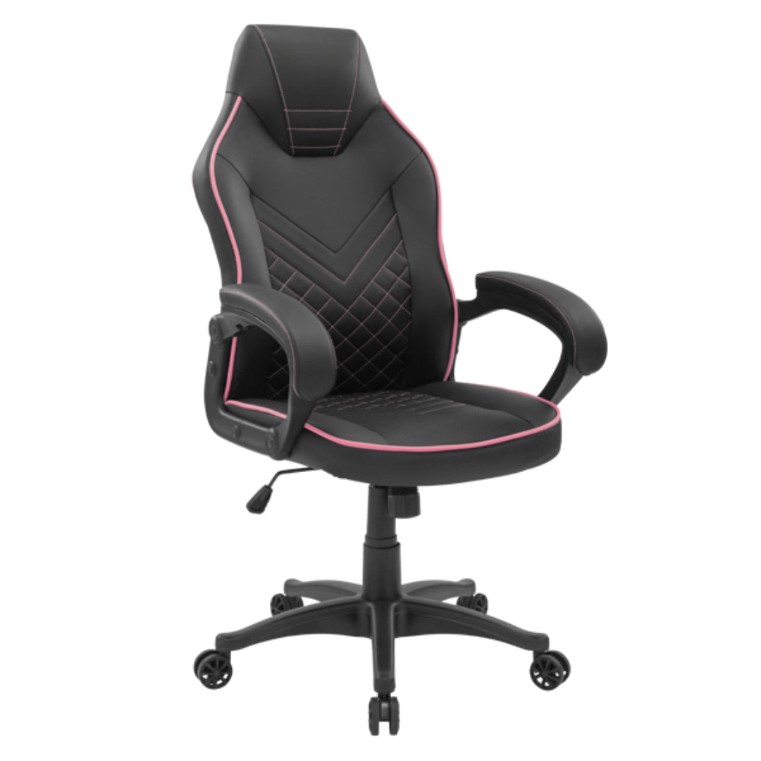 chaise gaming cuir rose