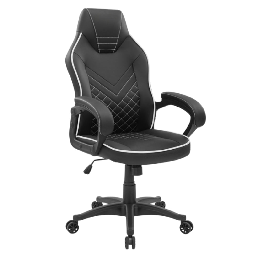 chaise gaming cuir blanc