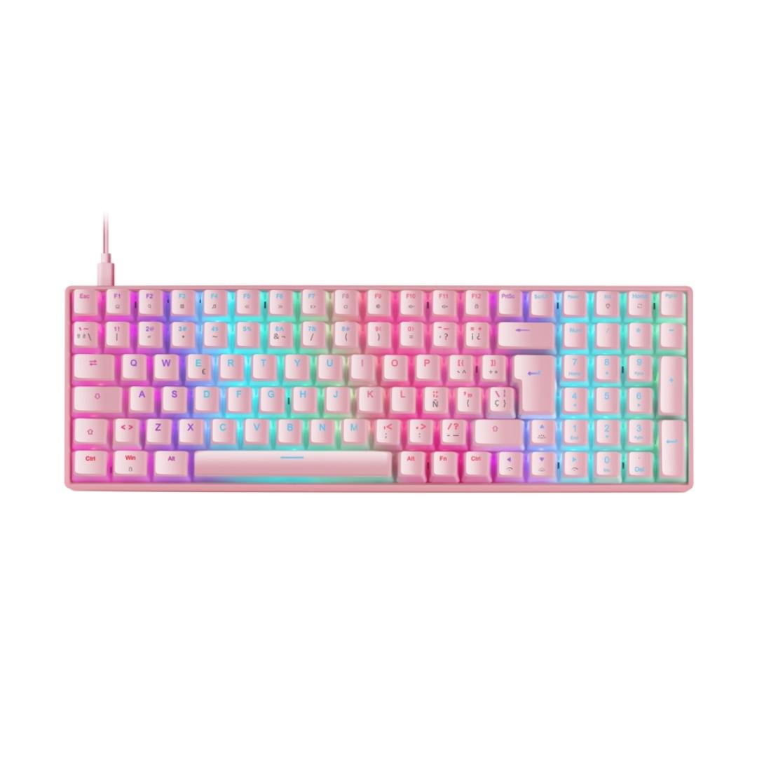 clavier gamer rose
