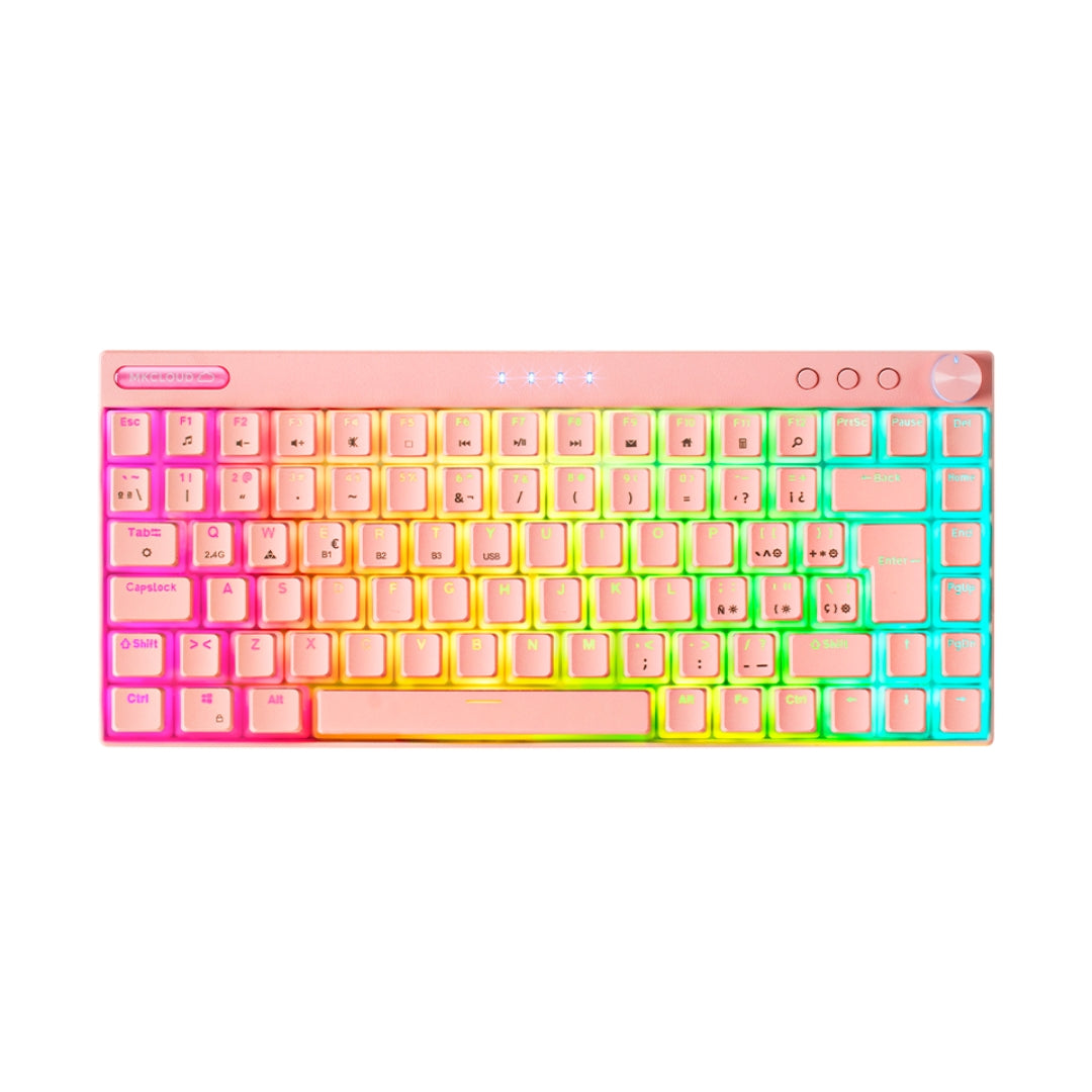 clavier gamer rose