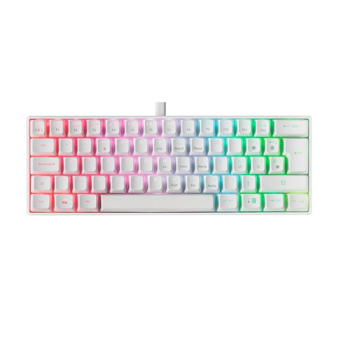 clavier gamer mecanique blanc
