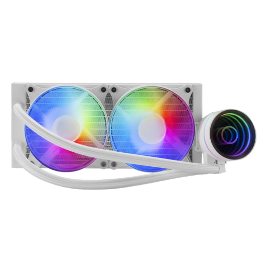 double ventilateur pc blanc