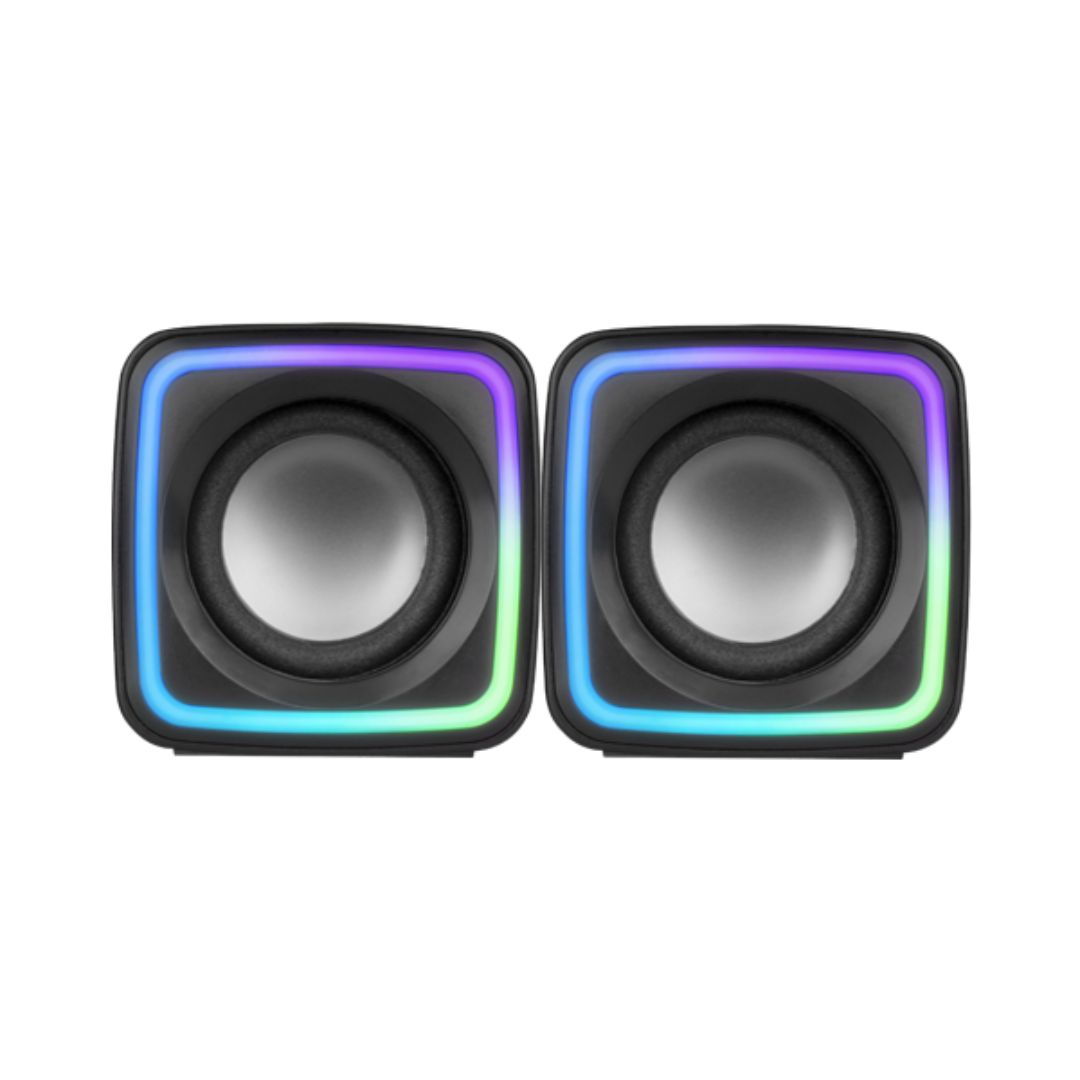 enceintes pc gamer noir