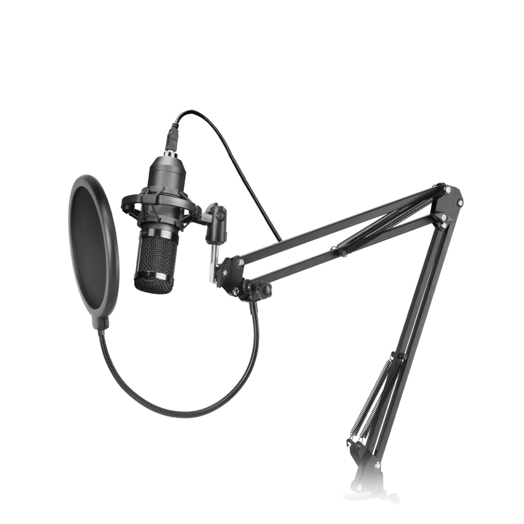 micro gamer avec bras stabilisateur