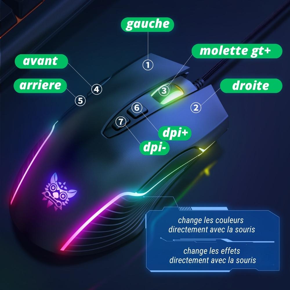 souris gamer 6400 dpi