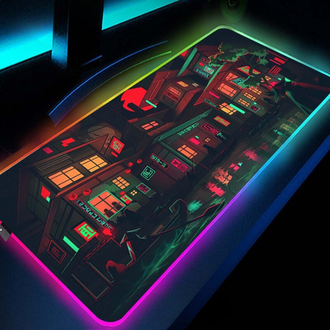 tapis de souris xxl rgb tokyo