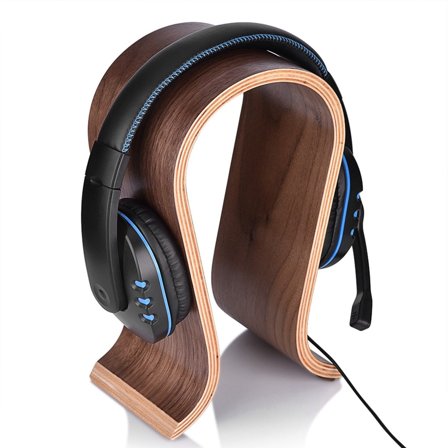 support casque bois