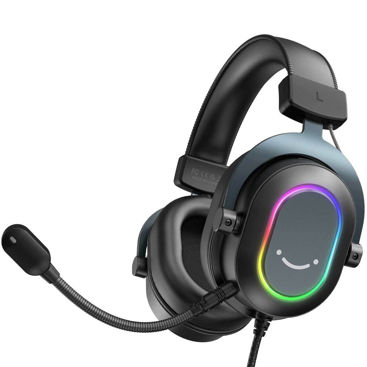 casque noir avec micro