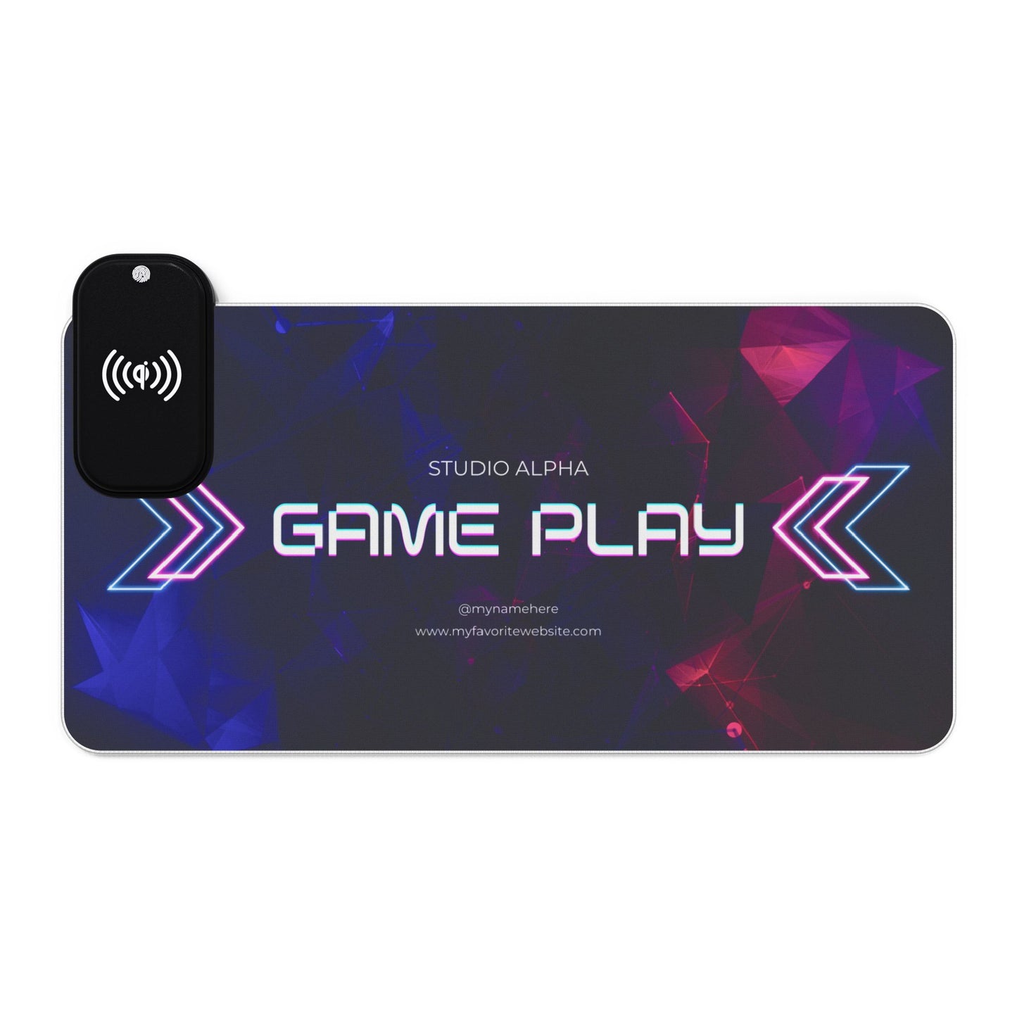 Tapis de Souris Personnalisé  RGB recharge induction sans fil