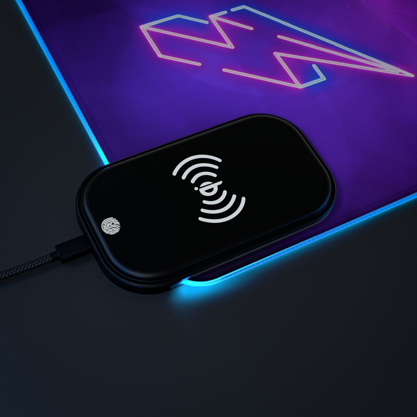 Tapis de Souris Personnalisé - RGB recharge induction sans fil