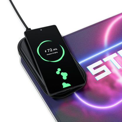 Tapis de Souris Personnalisé - RGB recharge induction sans fil