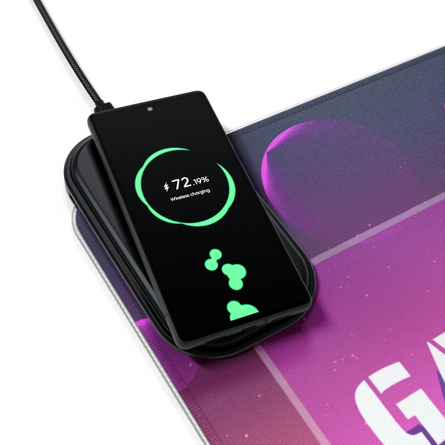 Tapis de Souris Personnalisé - RGB recharge induction sans fil