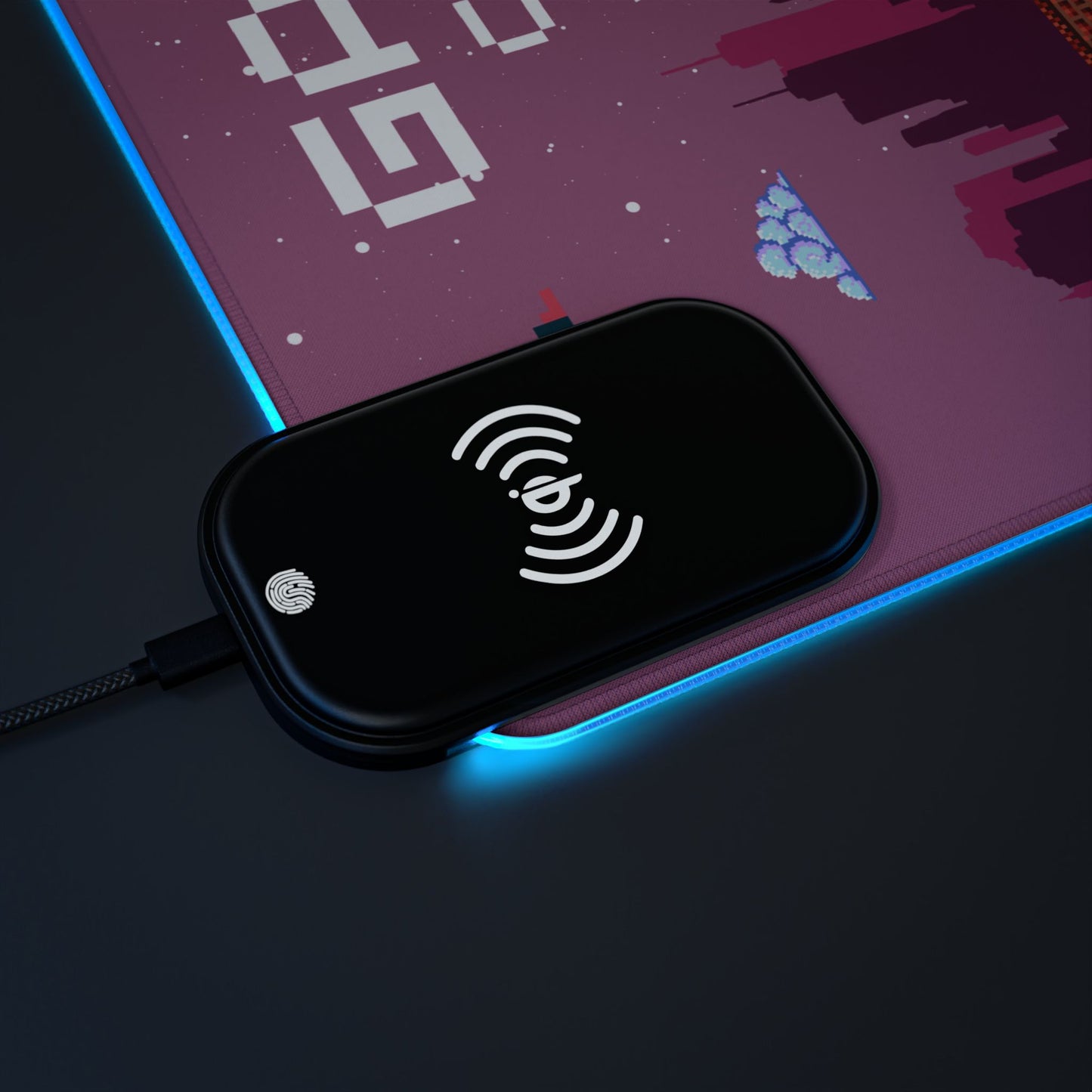 Tapis de Souris Personnalisé - RGB recharge induction sans fil