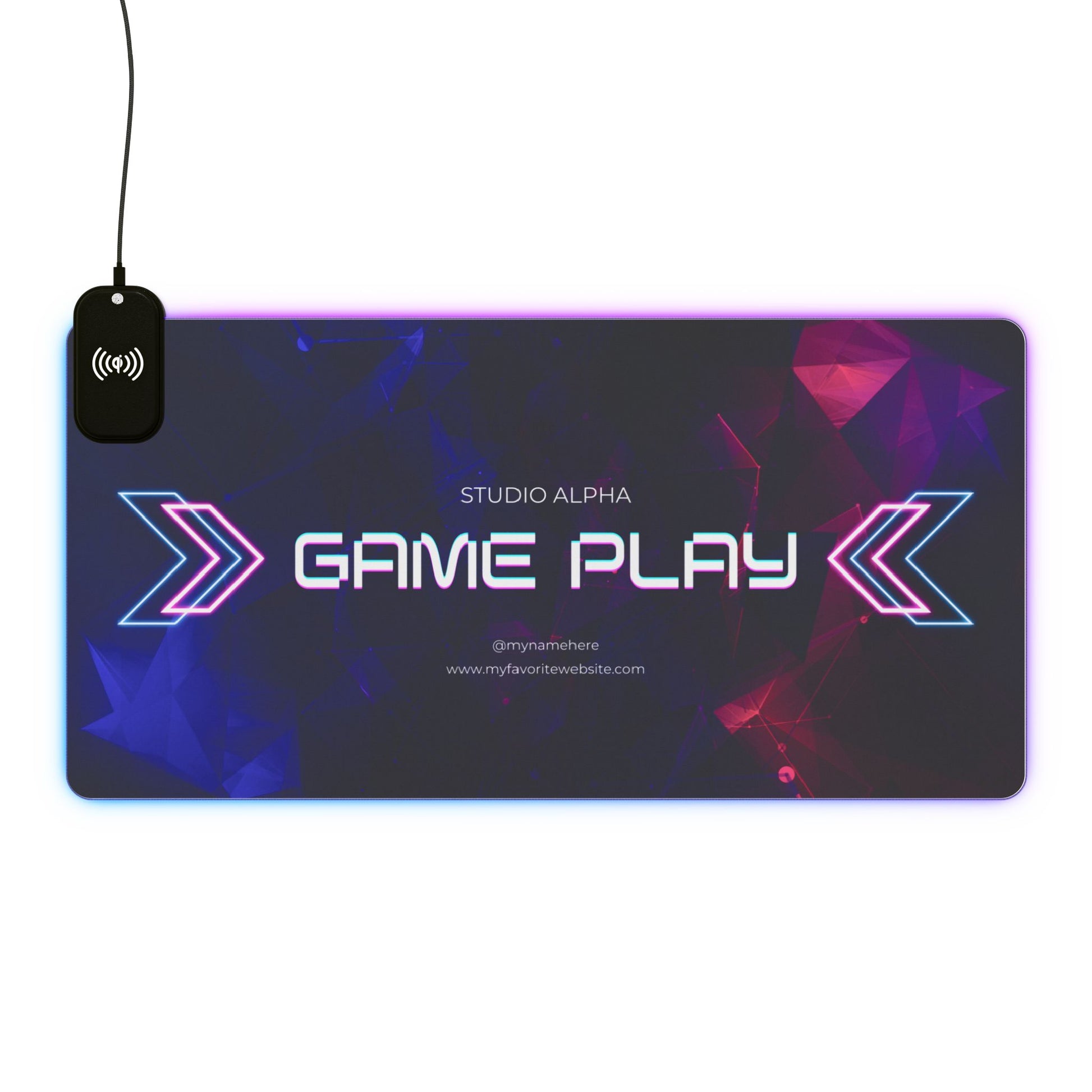 Tapis de Souris Personnalisé  RGB  induction sans fil