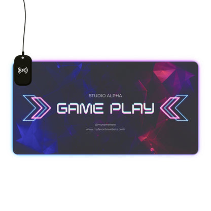 Tapis de Souris Personnalisé  RGB  induction sans fil