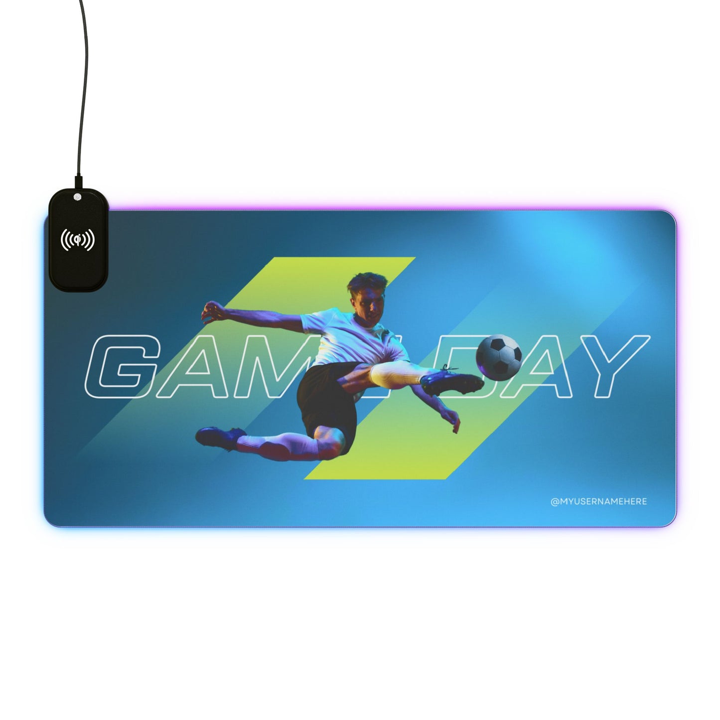 Tapis de Souris Personnalisé RGB recharge induction sans fil