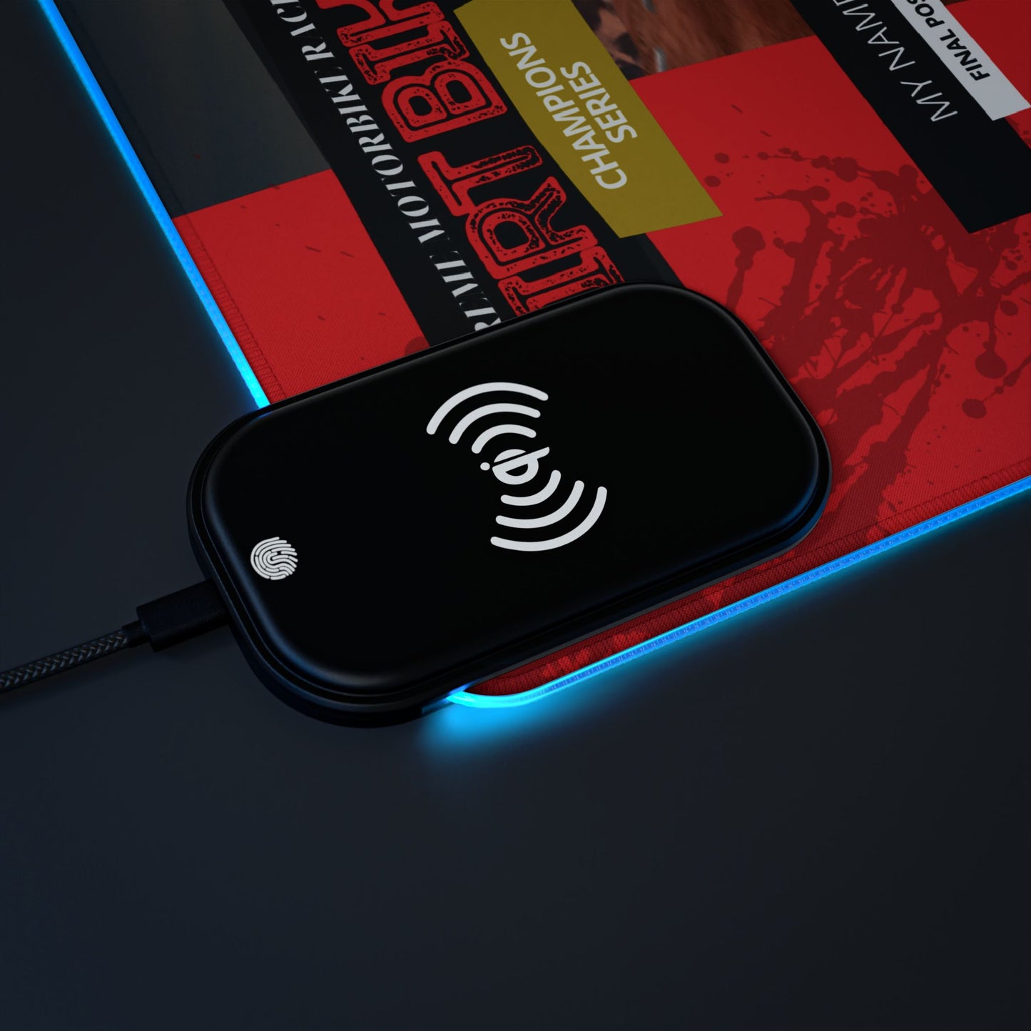 Tapis de Souris Personnalisé - RGB recharge induction sans fil