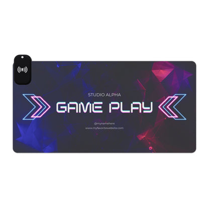 Tapis de Souris Personnalisé RGB recharge induction 