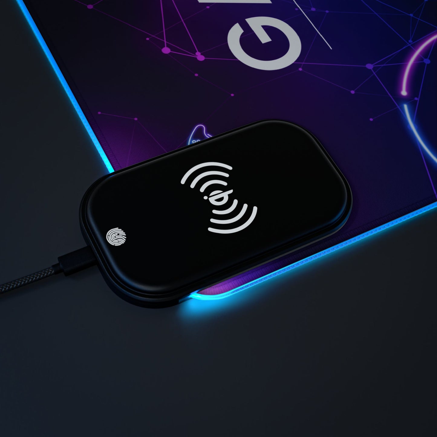 Tapis de Souris Personnalisé - RGB recharge induction sans fil