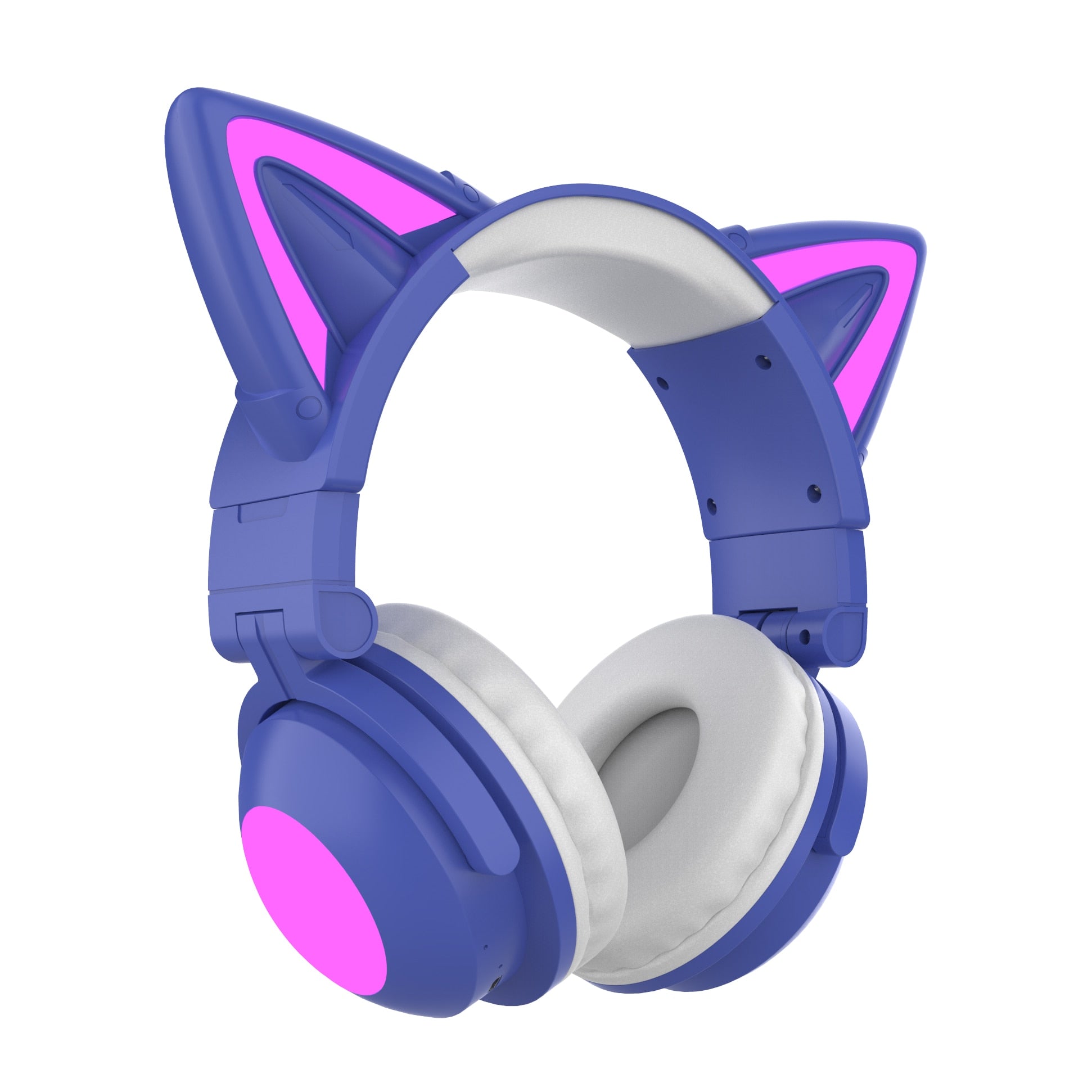 casque oreilles chat violet