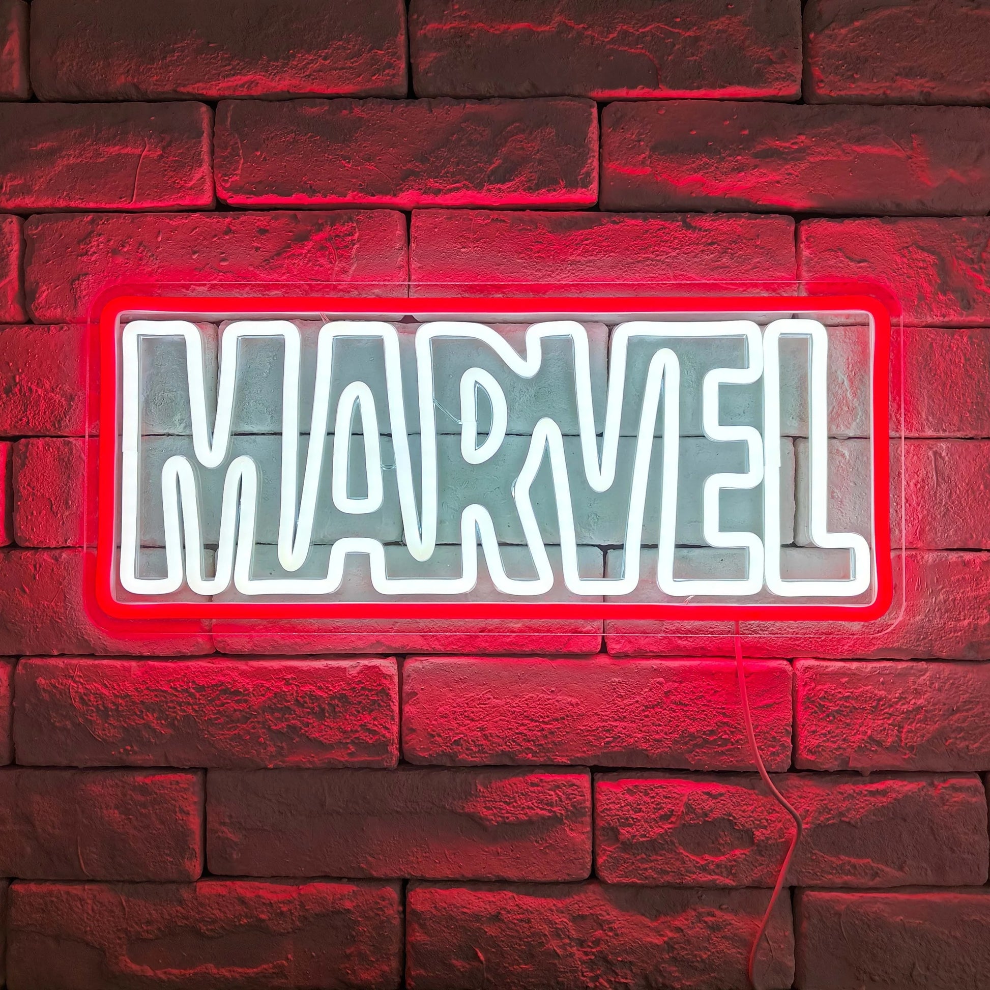 Néon Mural Marvel Logo