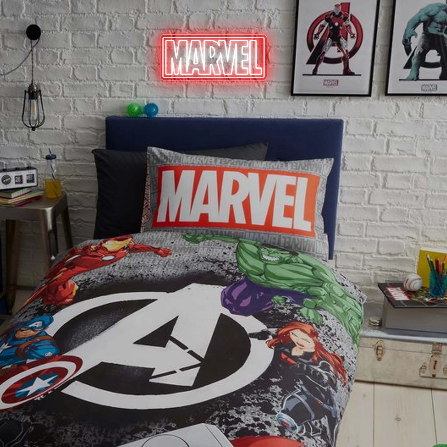 Néon Mural - Marvel Logo