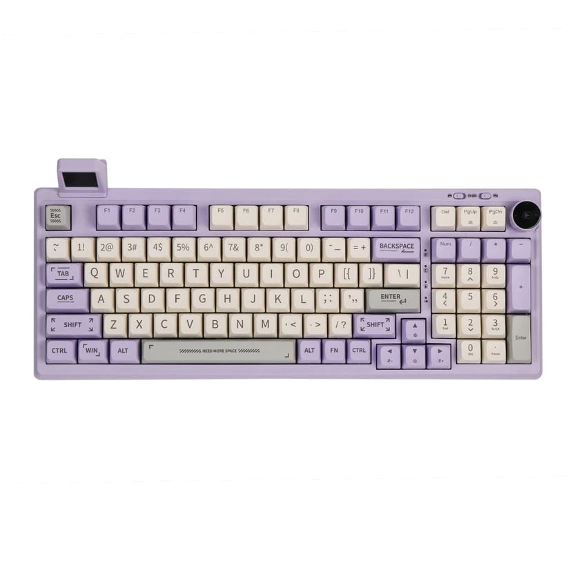 clavier mecanique retro violet