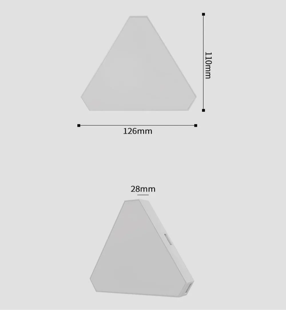 Panneau LED Triangulaire