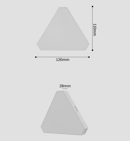 Panneau LED Triangulaire