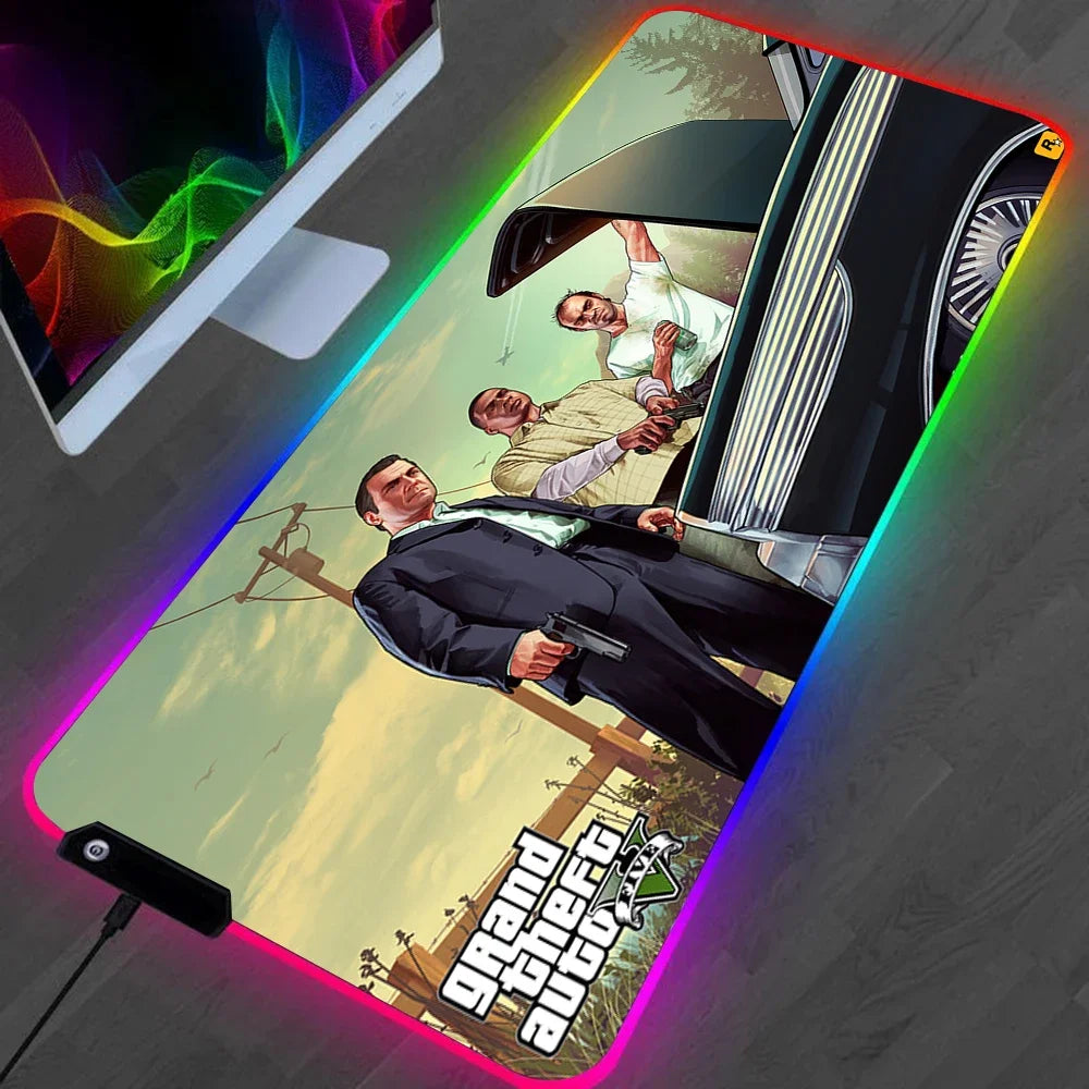 Tapis de Souris RGB Grand Theft Auto V - GTA 5