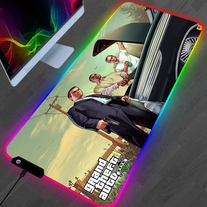 Tapis de Souris RGB Grand Theft Auto V - GTA 5