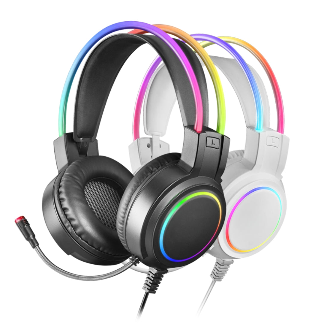 casque rgb noir