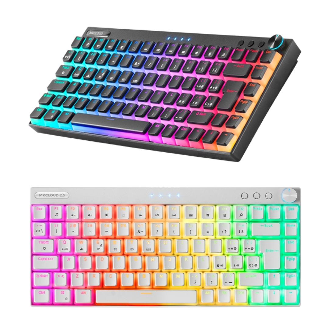 Clavier Gaming Mecanique RGB sans fil avec Molette – GAMEPLICITY