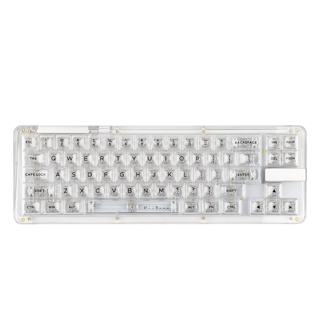 clavier transparent blanc