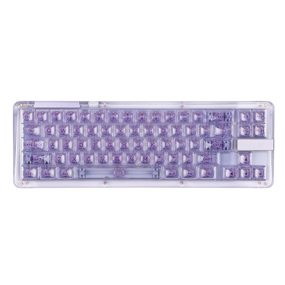clavier transparent violet