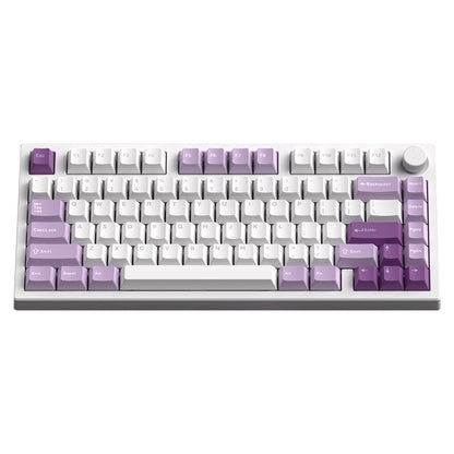 clavier mecanique violet blanc